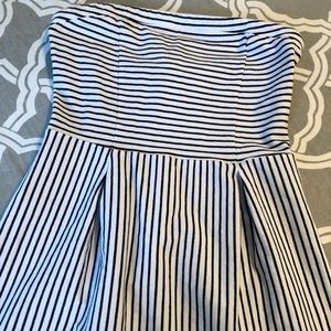 Striped Strapless Dress